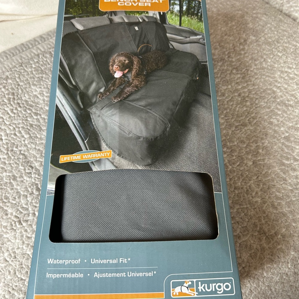 Kurgo Gray Bench Seat Cover - New in box